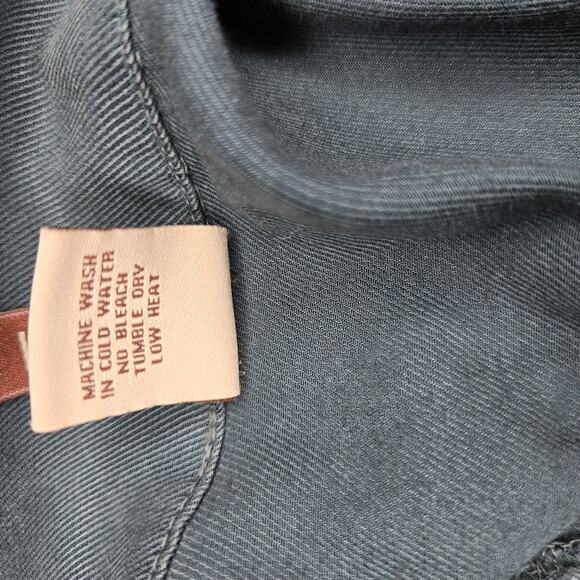 XCVI Women Utility Safari Jacket Small Teal Cinched Gorpcore Granola Girl Hiking - Picture 8 of 10